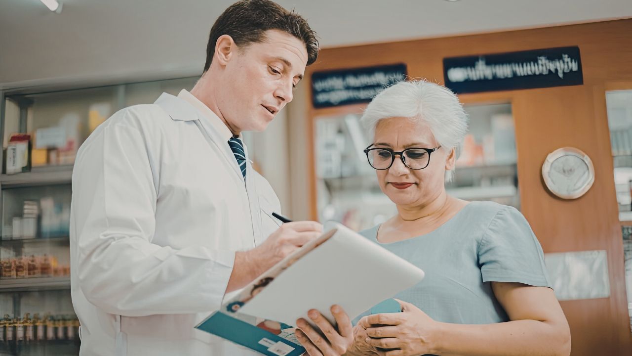 Clinical leader reviewing care documentation